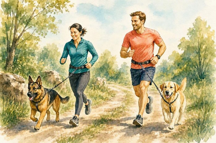 Cani cross en famille
