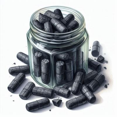 Charbon végétal bio actif  en gelules