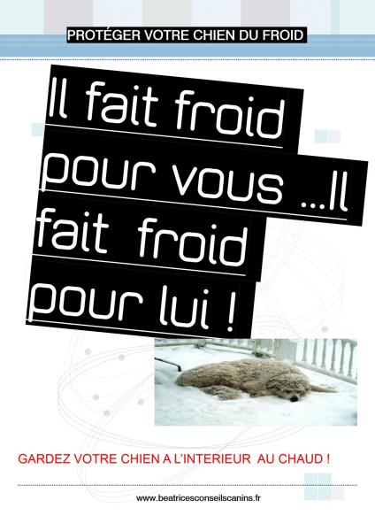 Il fait froid pour vous il fait froid pour lui