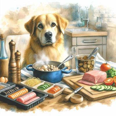 Marmite cuisine repas du chien
