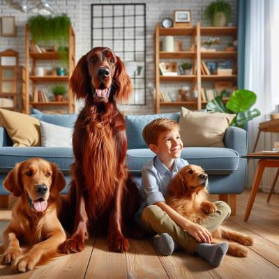 Salon enfant et chiens